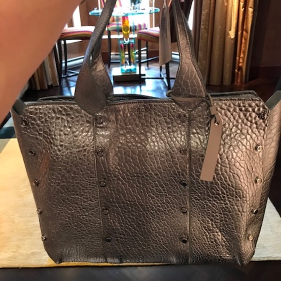 JIMMY CHOO Lockett Leather Shopper - BRAND NEW - Picture 1 of 4